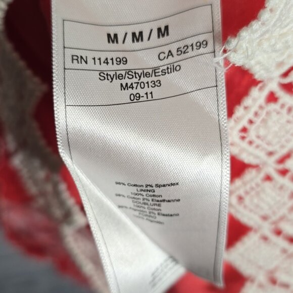 Roxy Cotton White Pink Racerback Mini Dress - Picture 7 of 7